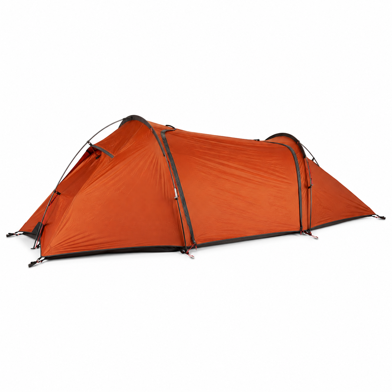 Tente de bivouac 2 places orange brûlé imperméable 3000 mm 210x130 cm