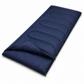 Sac de couchage rectangulaire bleu marine confort 15 °C 190x75 cm