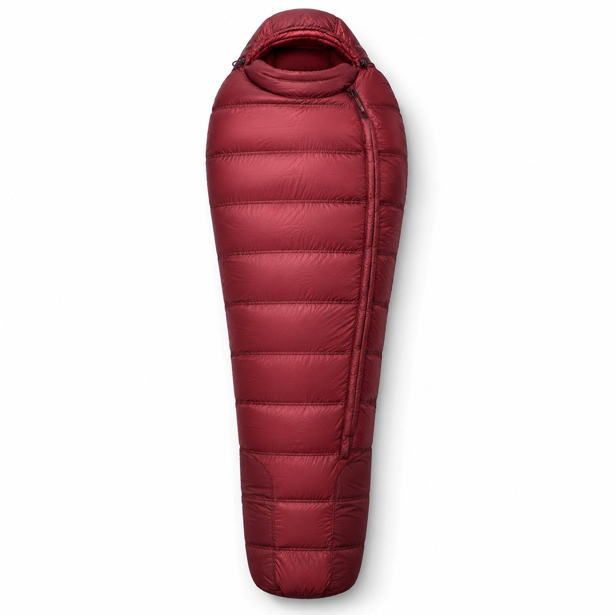 Sac de couchage technique rouge bordeaux confort -5 °C 220x84 cm