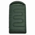 Sac de couchage large vert pin confort 5 °C 220x95 cm