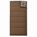 Sac de couchage flanelle brun noisette confort 7 °C 200x85 cm