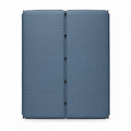 Matelas duo modulable bleu gris 190x120x5 cm