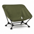 Chaise basse compacte vert olive 67x48x48 cm
