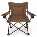 Chaise large brun noisette renforcée 150 kg 92x65x62 cm