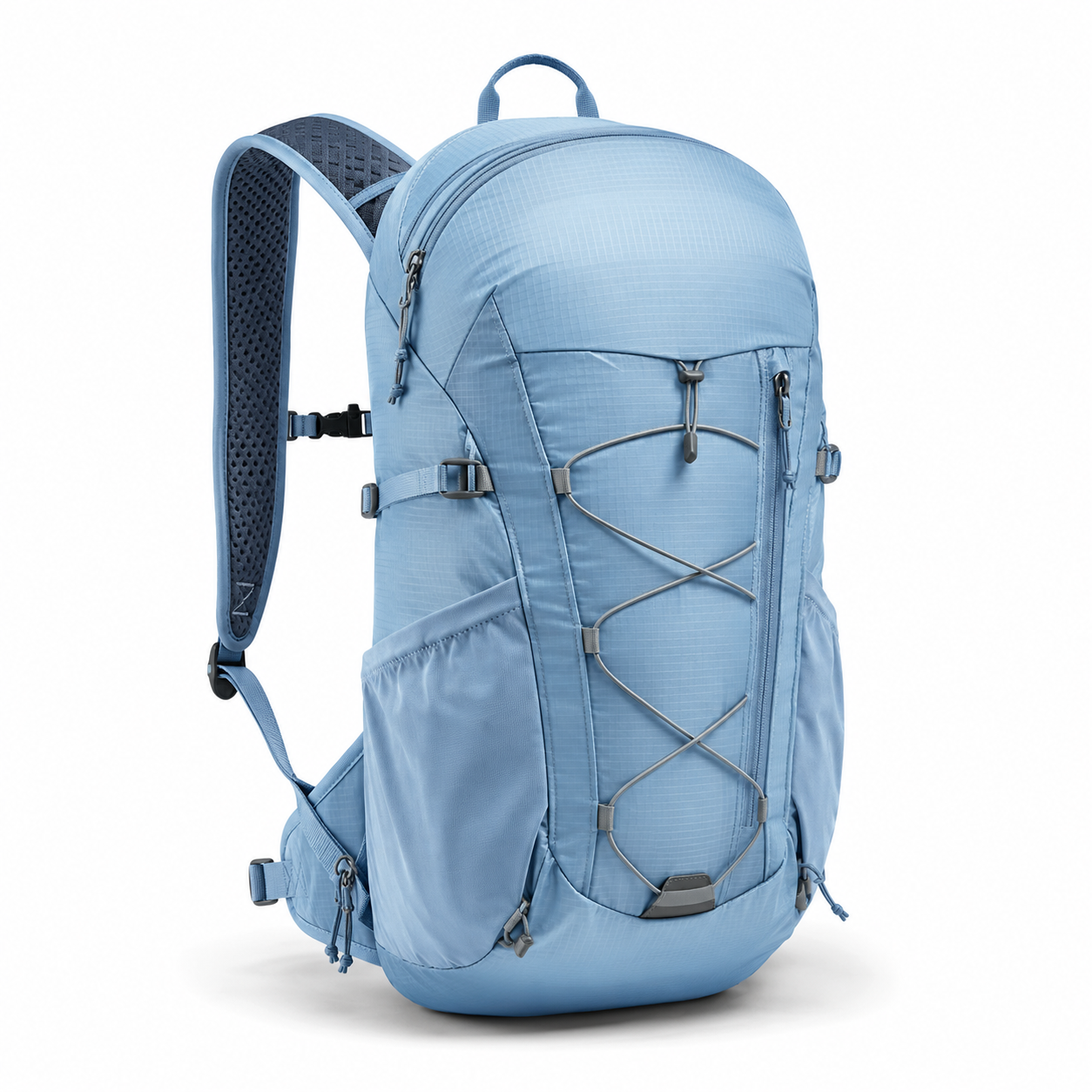 Sac à dos de randonnée 15 L bleu glacier léger avec compartiment hydratation