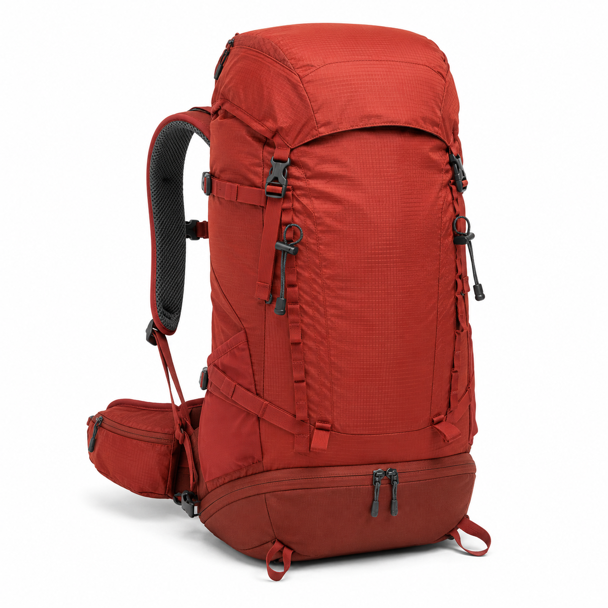 Sac à dos de randonnée 30 L rouge brique à compartiments