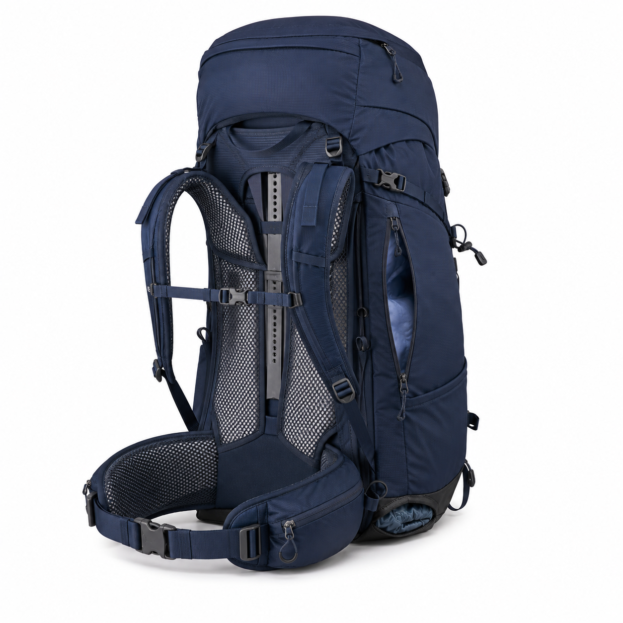 Sac à dos de trekking 35 L bleu nuit avec réglage dorsal