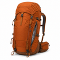 Sac à dos de trekking 45 L orange cuivre avec accès latéral