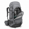 Sac à dos de randonnée 50 L gris pierre avec ceinture confort