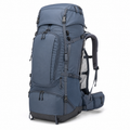 Sac à dos de trekking extensible 60+10 L bleu ardoise avec dos suspendu