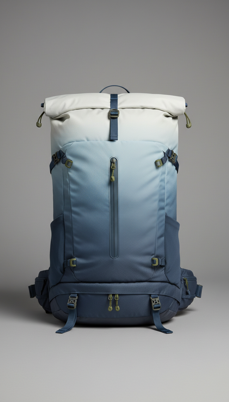 Sac à dos dégradé ardoise-nuage randonnée